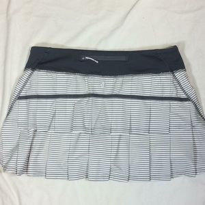 Lululemon Striped Pace Setter Skirt
